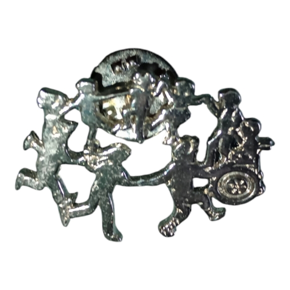 (3) Unisex Lapel Pins, Silver-toned & Gold-toned, Pre-owned - Picture 4 of 9